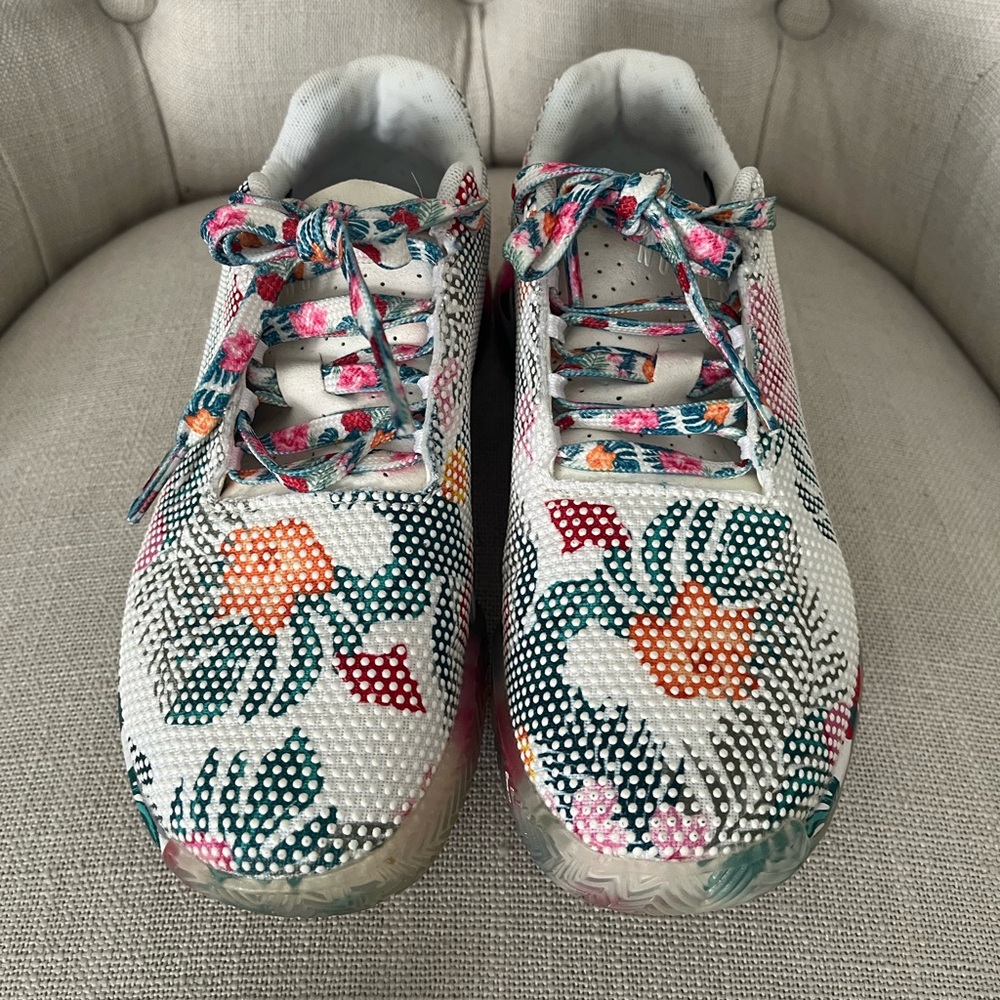 (🌺 SOLD) NoBull Women's Floral Court Trainer - Picture 5 of 15